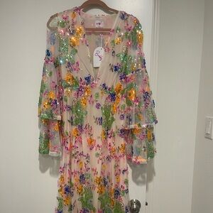 Buddy Love Pink and Green Formal Dress